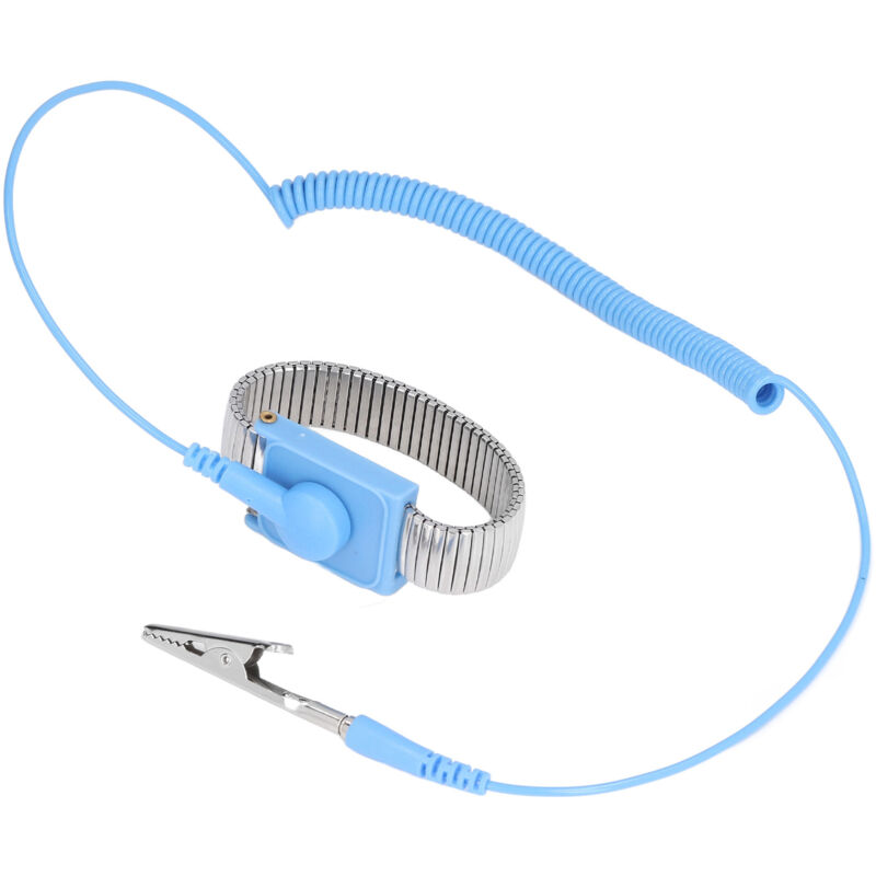 Antistatisches Handgelenkband, 6 Fuß Verstellbarer Griff, Praktisch Zum Tragen Von Esd-armbandzubehör (metallarmbandfarbe)