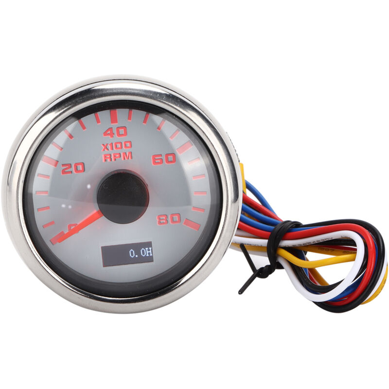 52mm Marine Zeiger-tachometer, Retro-beleuchtung Rot, Universal Für Motorrad, Auto, Lkw, Boot, Benzinmotor 932v