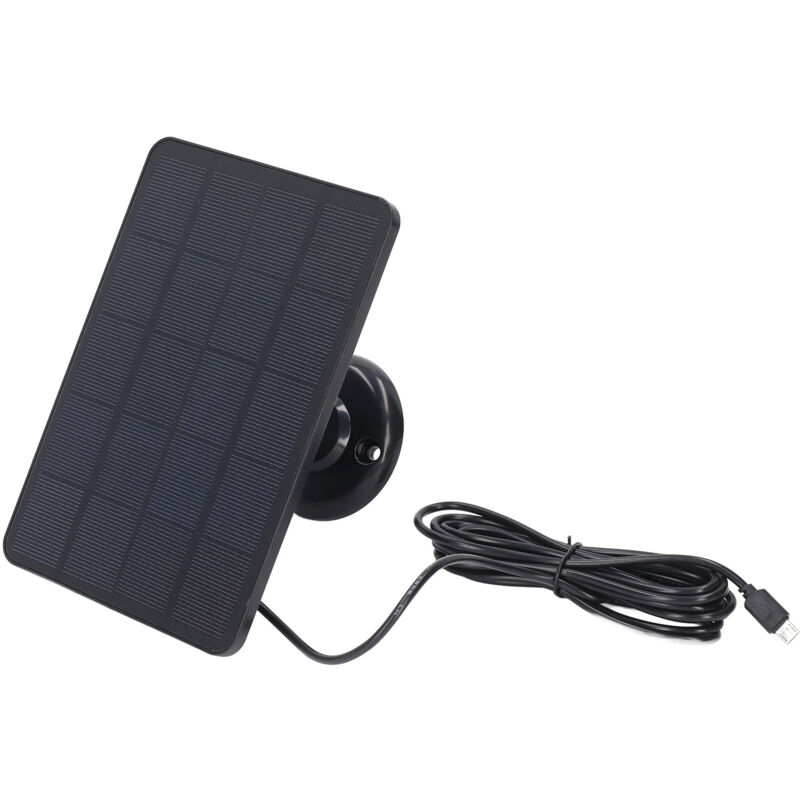 Tnfeeon 4w Solarpanel-ladegerät Mit Micro-usb - Solarpanel-ladung Für Outdoor-anwendungen (schwarz)