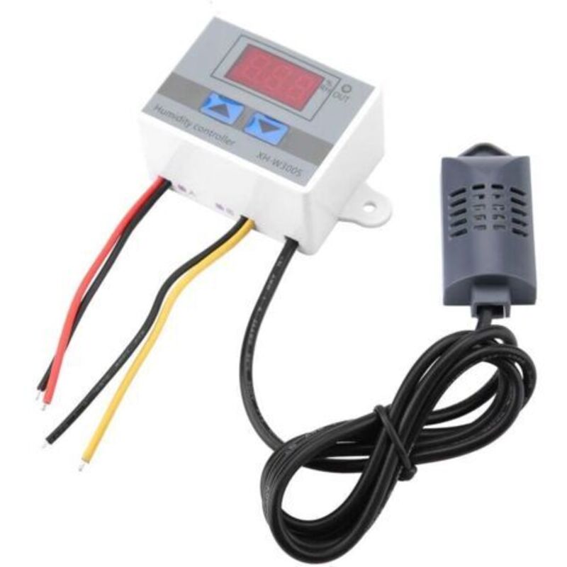 Digitaler Feuchtigkeitsregler Hygrometer Xh-w3005 Temperatur- Und Feuchtigkeitssensor Regler 0–99 % Rf 12 V / 24 V / 220 V (220 V)