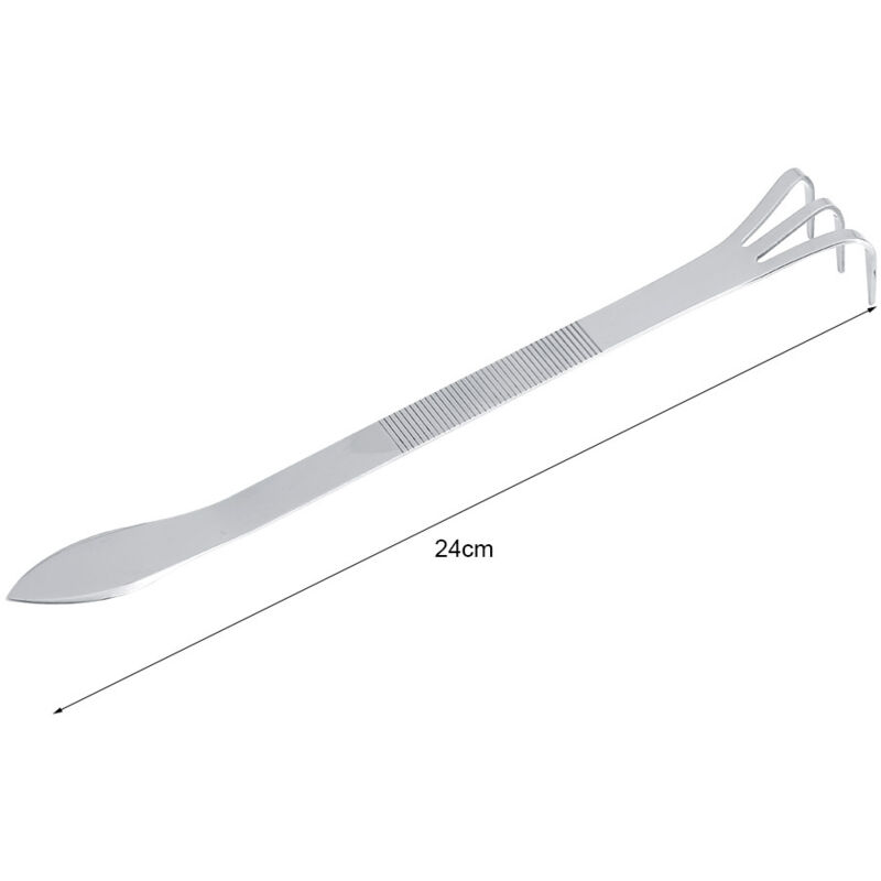 24cm Edelstahl 3-zinken Pflanzen Topf Rechen Gartenbau Kultivator Boden Landwirtschaftswerkzeuge