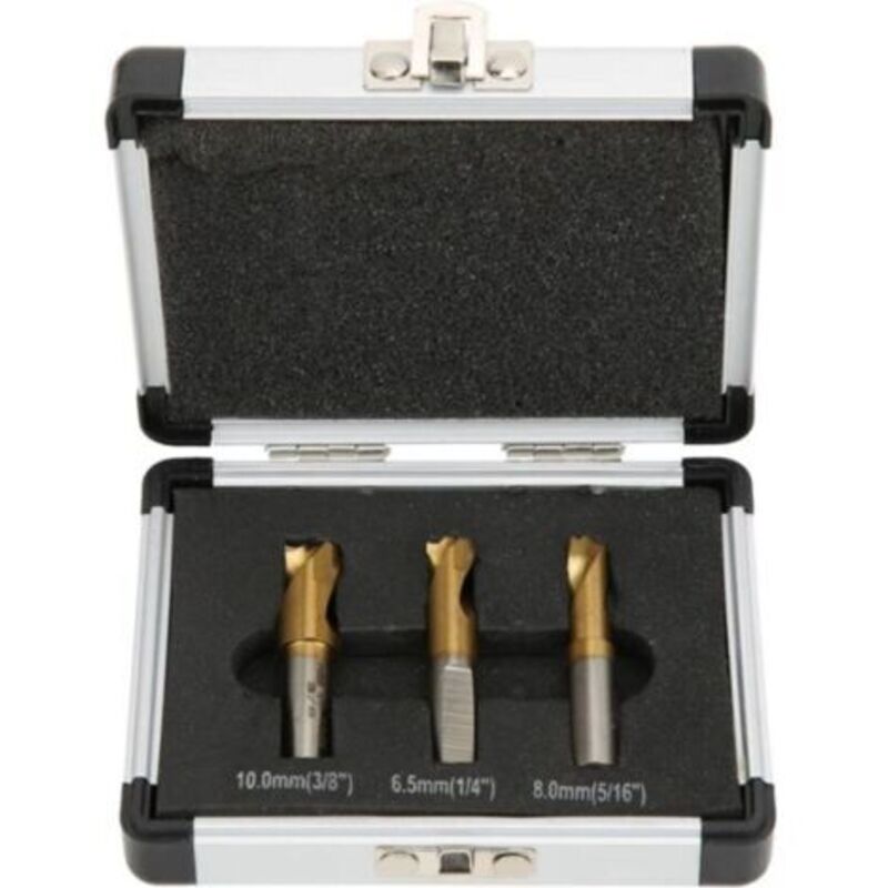 3 Stück Punktschweißbohrer, 6,5 Mm/8 Mm/10 Mm Punktschweißentferner-set, Fräser Zum Entfernen Von Schweißnähten An Blechen