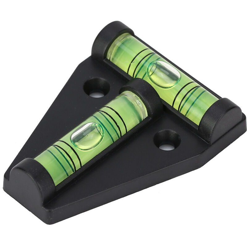 Chiciris Kompaktes Wasserwaagen-messinstrument In T-form Für Die Kamerainstallation – Abs-material, Leicht Ablesbar (schwarz).