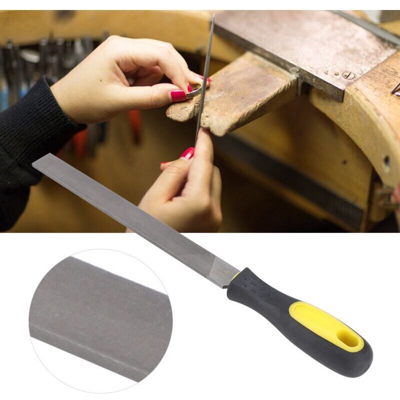 Große Feilenplatte, 20,3 Cm, Handwerkzeug Zum Schärfen, Schleifklinge Aus Stahl Mit Griff Zum Schärfen Von Messern, Äxten Und Metalläxten (feine Verzahnung)