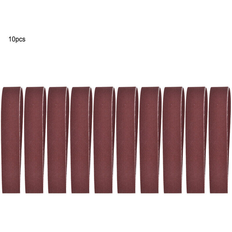 Schleifband, 10-teiliges Sortiment An Aluminiumoxid-schleifbändern, 760x25mm/30 X 1 Zoll, Schleifband-set Zum Polieren Und Schleifen Von Holz Und Möbeln (600)