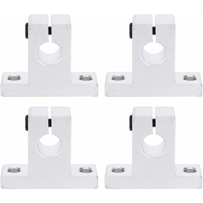 4 Stück Sk10 Linearführungshalterungen Für Linearschienen, Passend Für Wellendurchmesser 10mm, Aluminiumlegierung Wellenhalter, Befestigungsmaterial Und Zubehör Für Linearschienen, Industrielles Werkz