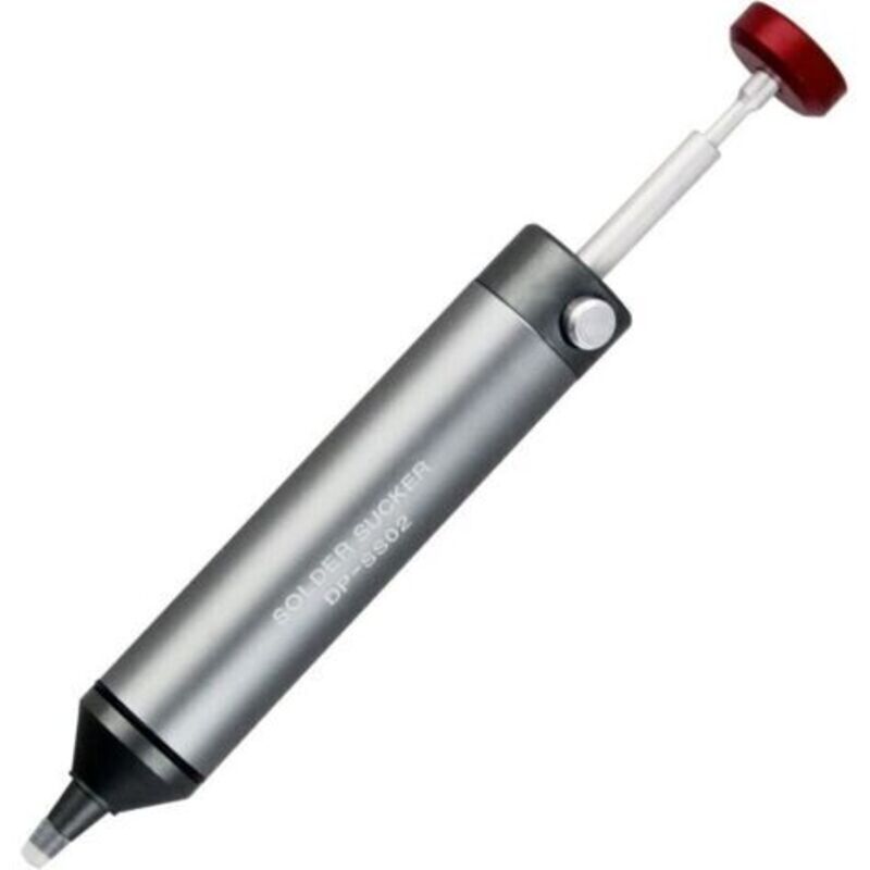 Entlötpumpe Mit Hitzebeständiger Silikondüse, Gehäuse Aus Hochwertigem Aluminium, Stärkere Saugleistung, Unverzichtbares Zubehör Für Lötarbeiten