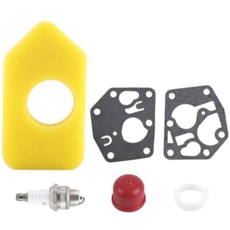 Das Dichtungssatz-kit Für Vergaser-membran, Luftfilter Und Zündkerze Ist Mit Vielen Kleinen Briggs & Stratton-motoren Kompatibel.