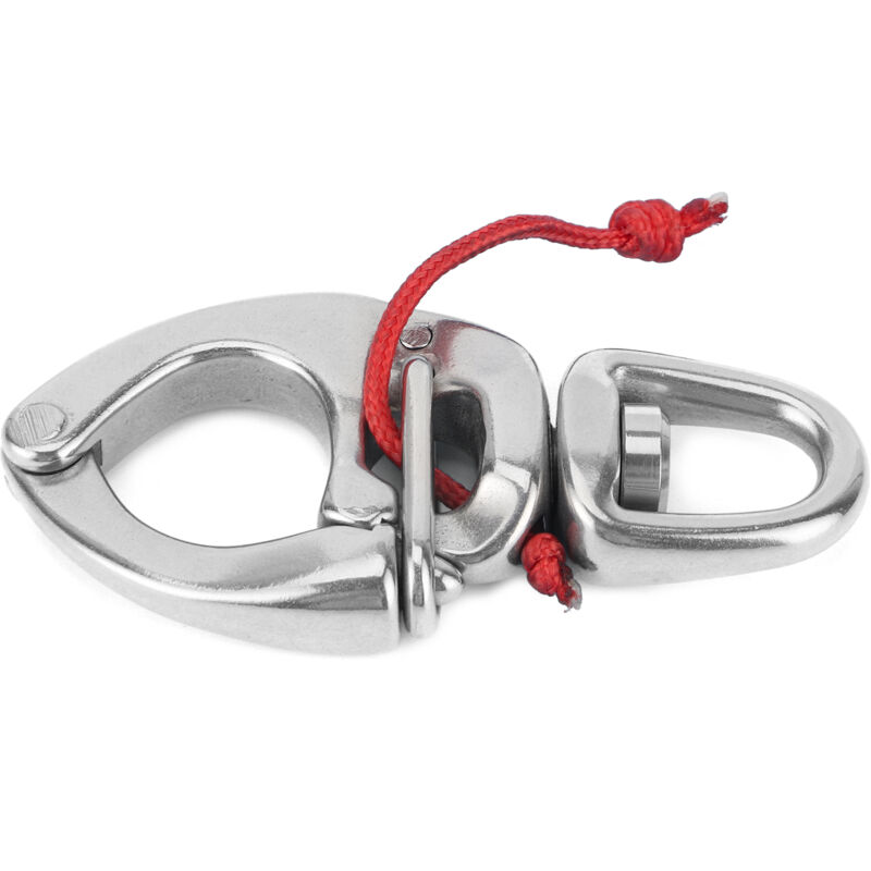 Schnell-ösen-karabiner, Sicherheitskarabiner Mit Schnellöse, 360° Drehbar, Hohe Härte, Edelstahl-316-bootskarabiner Für Yachten, Lastwagen, Autos