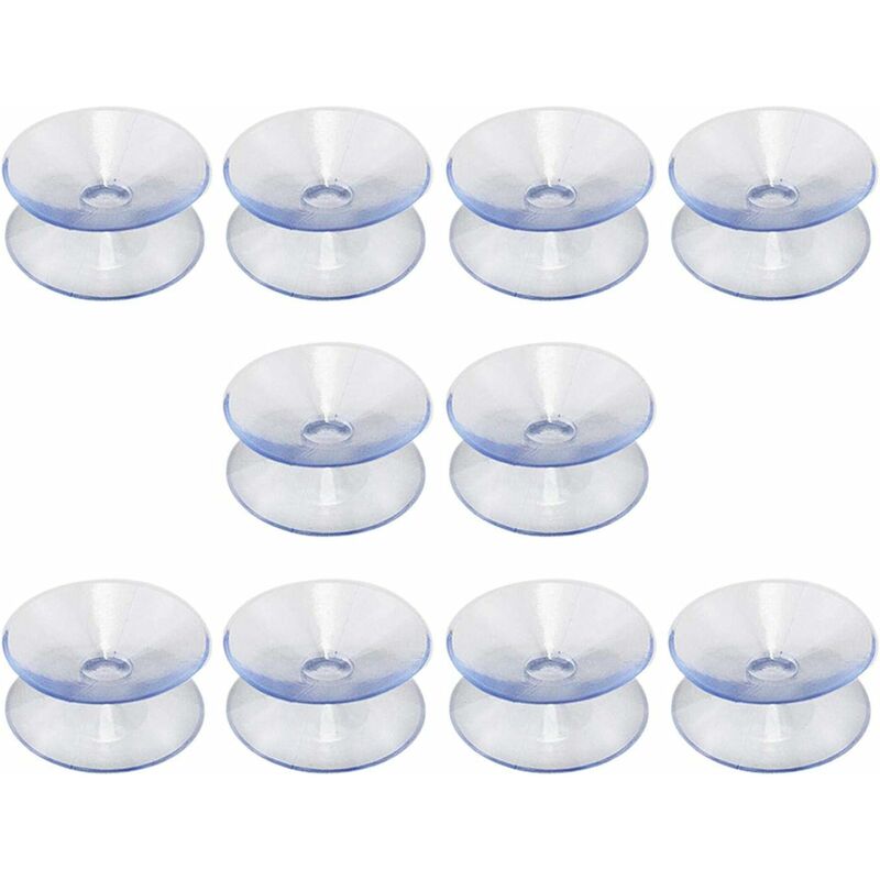 Ventose Doppie Compatibili Con Tavoli In Vetro, 10 Ventose Senza Ganci, Ventose Per Specchi Multifunzionali, Doppie In Vetro Antiscivolo (30mm)