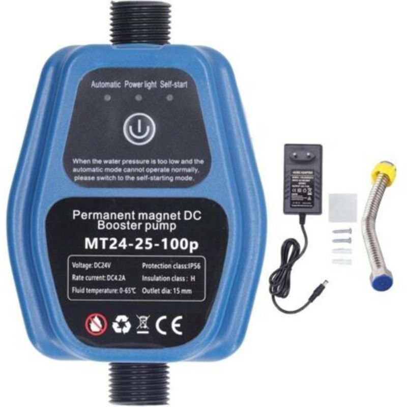 100w Abs Druckerhöhungspumpe, Hauswasserdruckerhöhungspumpe Für Küchenspüle Und Dusche, Dc24v, Eu-stecker, Ac100-240v