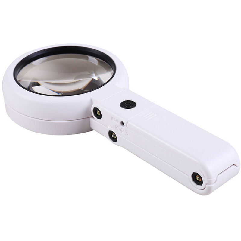 Beleuchtete Lupe, Handlupe Mit Ständer 10x 30x Mit Licht, 18 Led Lupenlampe Mit Variabler Intensität