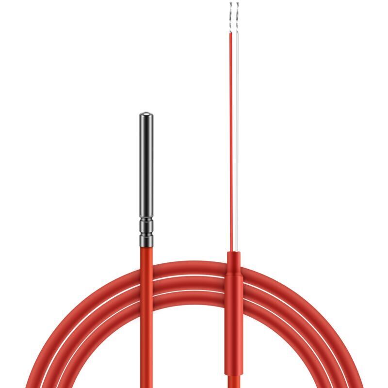 Pt1000 Temperatursensor 2-draht Sonde 1,5m Thermistor Silikongel -50°c Bis 180°c