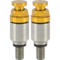 2 Stück M5x0.8 Aluminiumlegierung Gabel Entlüfter Überdruckventil Ersatz Für Crf150r Cr125r Cr250r Crf250r Gelb