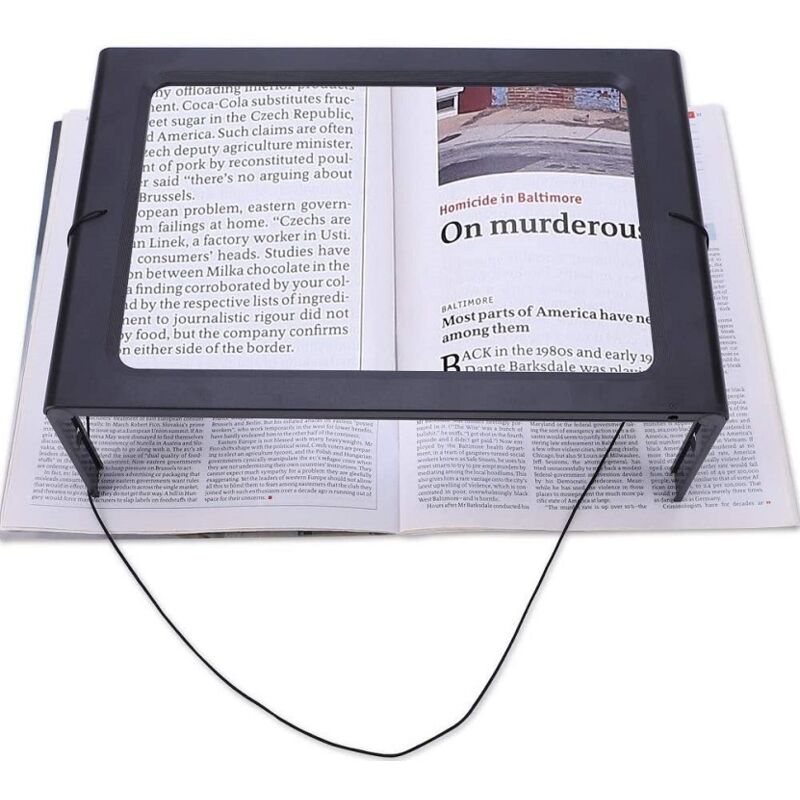 Lesehilfe Mit 4 Hellen Leds, Für Sehbehinderte, Senioren, Nähen, 270x205x110mm