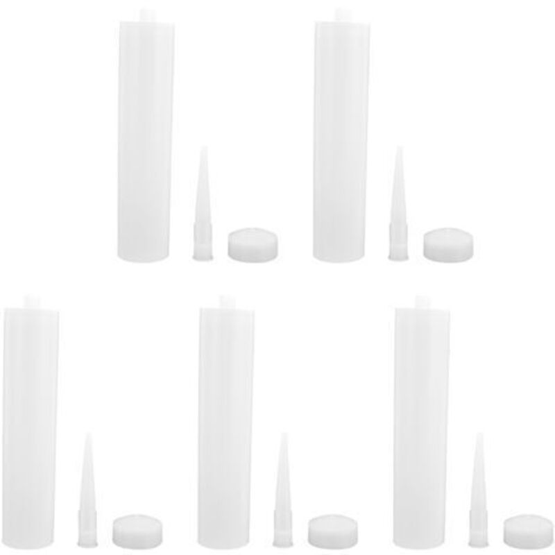 5 Sets Dichtstoffkartuschen 300ml Pc Dichtmittel Extrudierte Düsen-stopfen-kit Für Diy-bau