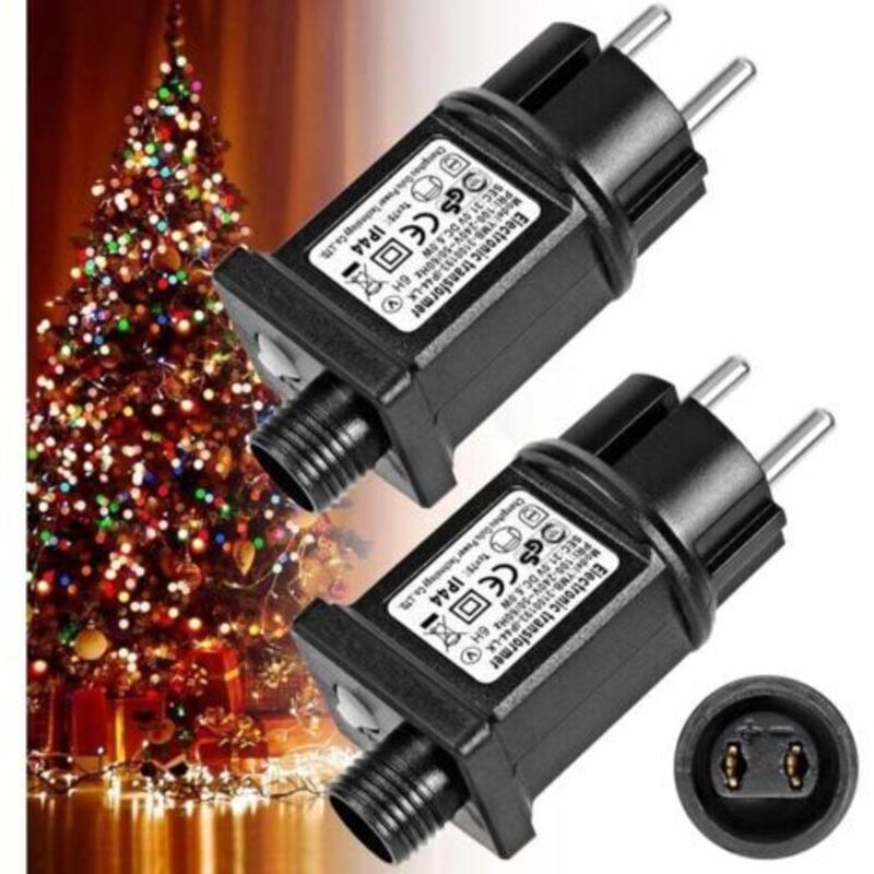 2 Stück Transformator 31v 6w Led Netzteil, Niederspannungs-treiberadapter Mit Blinkfunktion Ip44, 8 Modi, Timer Und Speicherfunktion Für Lichterketten, Beleuchtung, Weihnachtsdekorationen