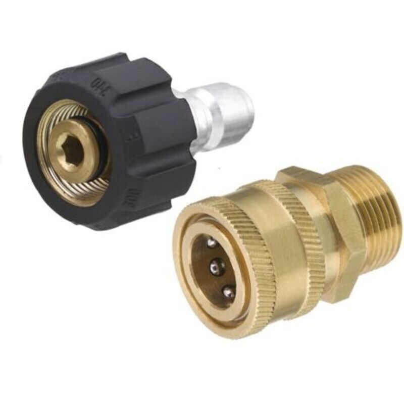 Hochdruckreiniger-zubehör, Tool Daily Hochdruckreiniger-adapter-set, Schnellanschluss-kit, Metrischer Anschluss M22 14mm Auf M22, 5000 Psi