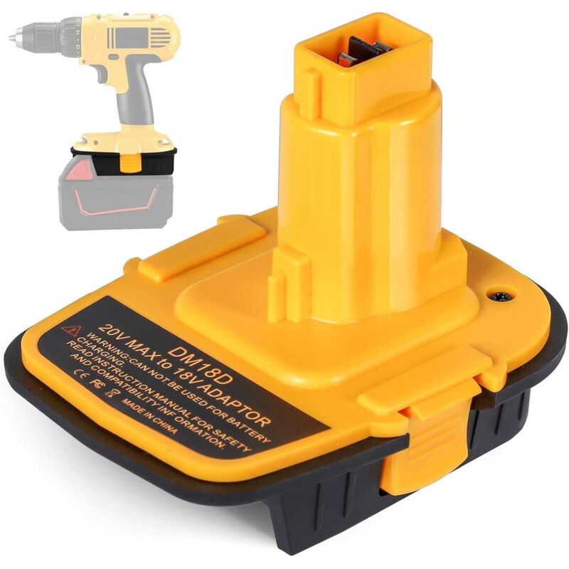 Batterieadapter Für Dm18d Dca1820 Mit Usb Für Dewalt 20 V/18 V, Für Milwaukee M18 18 V Lithium-batterie Dcb204 Dcb205, Konverter Für Dewalt 18 V/20 V Nicad & Nimh Werkzeuge Dc9096 Dw9096