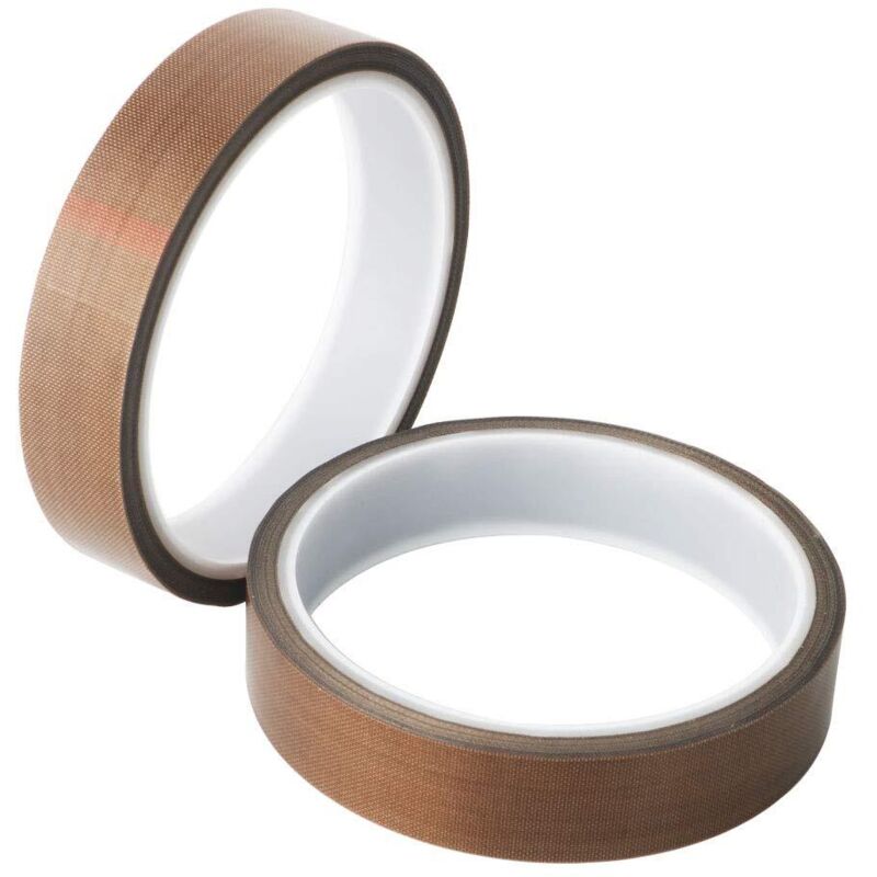 2er-set Hochtemperaturband, Ptfe-klebeband, Teflonband, Ptfe-beschichtetes Glasgewebe-klebeband, 19mm X 10m