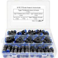 42 X Pneumatik-t/y/i-verbinder, Gerade Schnellkupplung Für Druckluft 6 Mm/8 Mm, Kompressoranschluss Mit Box