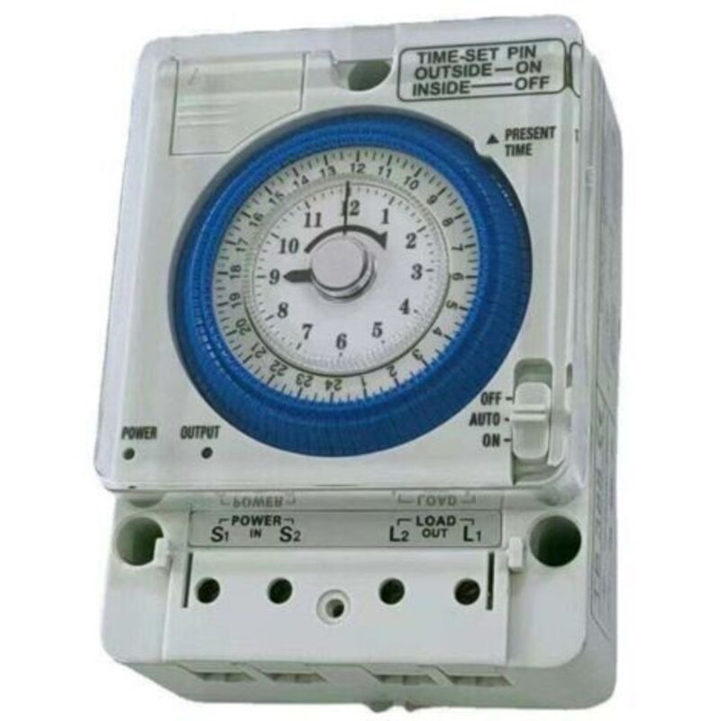 Mechanisches Zeitrelais Für Analoguhr, 220 V Ac, 16 A, 15-minuten-intervall, 24-stunden-dauer