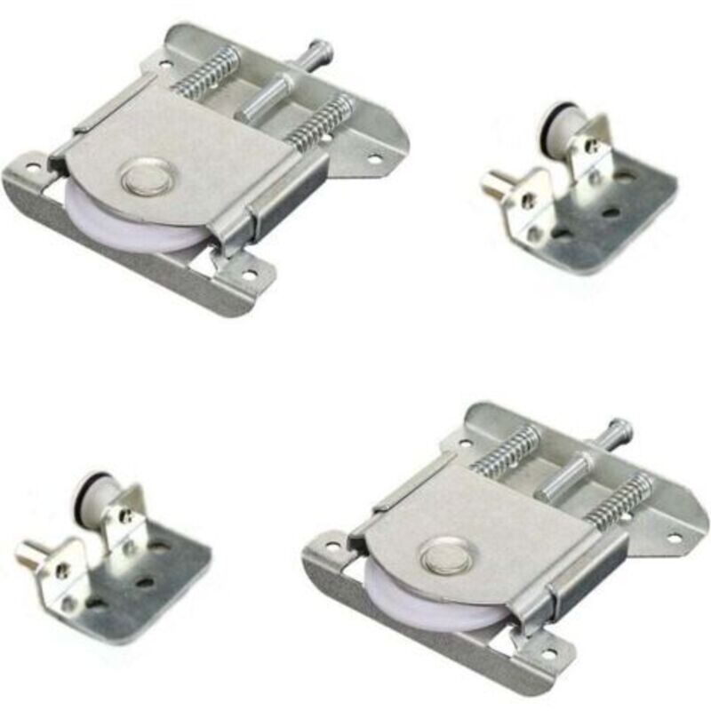 2er-set Schiebetürrollen Für Schrank, Kugellager-gleitführungen Aus Nylon, Türrollen-set Für Schrank Und Garderobe