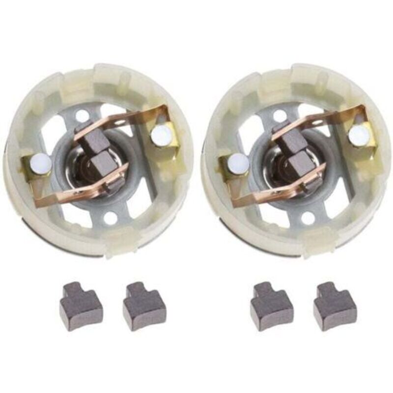 2 Kohlebürstenhalter Für Den Rs550-motor Und 4 Kohlebürsten Für Die Bohr-schrauber