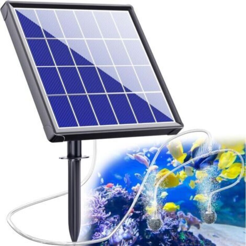 Solar-teichbelüfter 2,5 W Mit Akku – Solar-sauerstoffpumpe Für Teiche – Aquarium-luftpumpe – Für Die Wasserzirkulation Im Garten