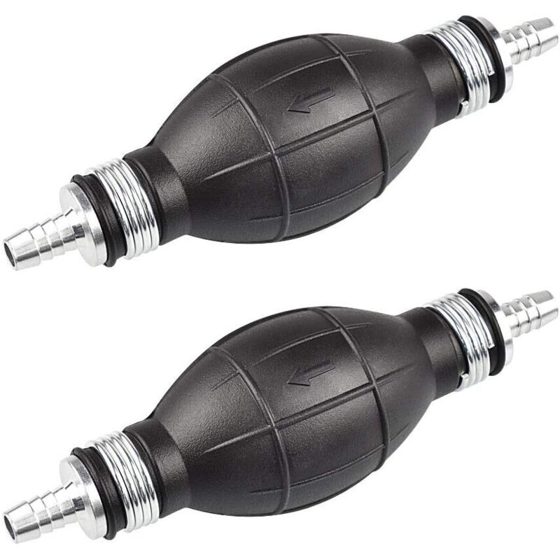 2 Stück Manuelle Flüssigkeitstransferpumpe Aus Gummi, Manuelle Siphonpumpe, Handpumpe Für Lösungsmittel, Benzin, Wasserleitung, Flüssigkraftstoff, Diesel Und Benzin (schwarz)