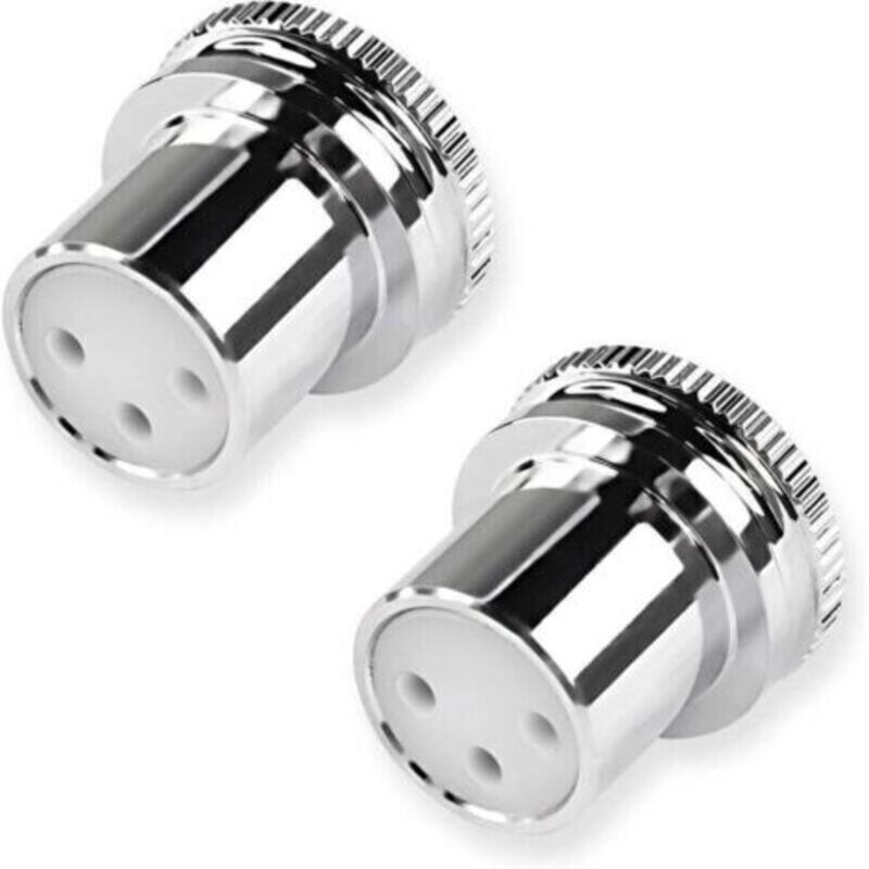 2er-set Xlr-buchsen-staubschutzkappen, Schutzkappen Für Xlr-buchsenstecker, Geräuschreduzierende Kappen, Rhodium-beschichtete Xlr-staubschutzkappen