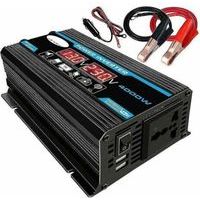 Reiner Sinus-wechselrichter 12v Auf 220v, 4000w, Mit Reinem Sinuswellen-transformator, Ausgestattet Mit Eu-steckdose, Usb-anschluss, Type-c-anschluss Und Lcd-bildschirm.