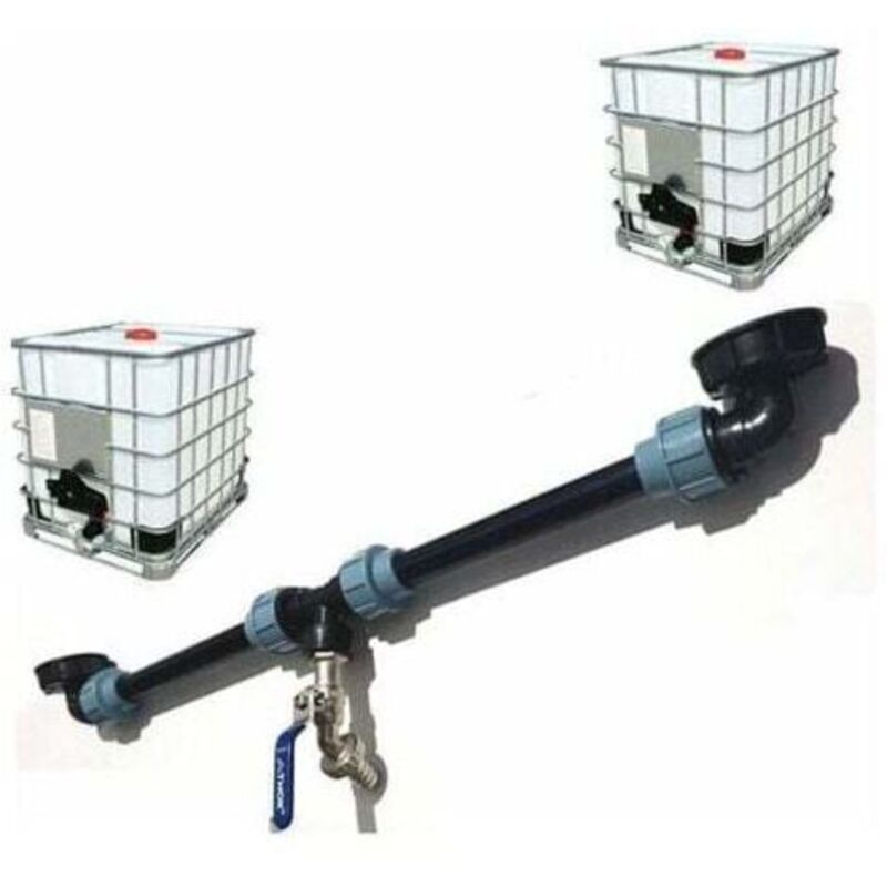 Ibc-tank-anschlussset, Tandemanschluss Für 2 Tankverbindungen, Tankadapter Für Haus Und Garten