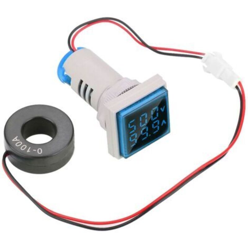Led-digitalanzeige Für Wechselstrom/-spannung, 22 Mm, 0-100 A (blau)