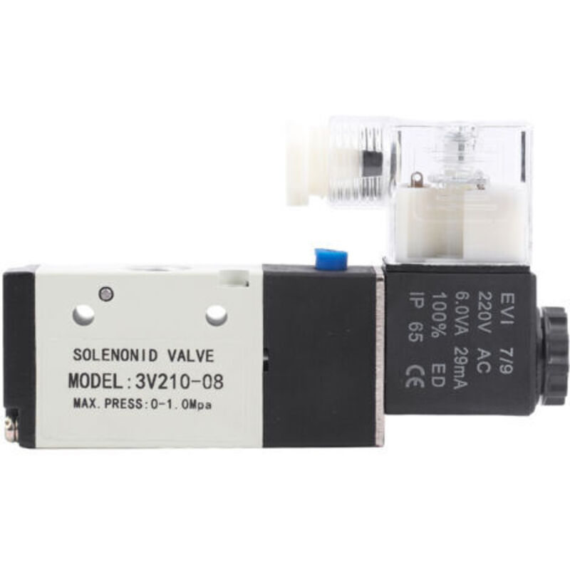 1 Pneumatisches 3-wege-2-stellungs-magnetventil, Typ G1/4, 0,15 - -0,8 Mpa (ac220v)