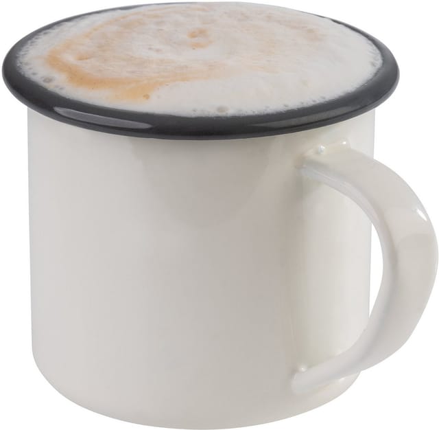 APS Tasse 2er, 2-tlg., Emaille, 0,35 l, H: 8cm