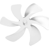 6-flügeliger Aluminiumlegierungs-ofenventilator, Verbessert Die Warmluftzirkulation, Ersatz Für Kaminöfen, Silber