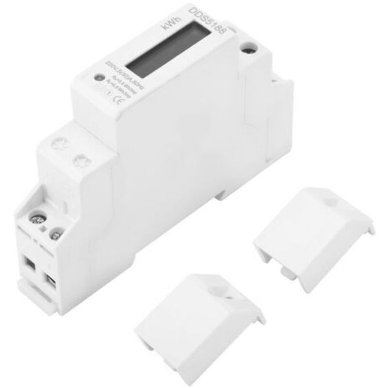 Elektronischer Energiezähler Kwh, Einphasig, Digital, Lcd, 220 V, Hutschiene, 5-30 A