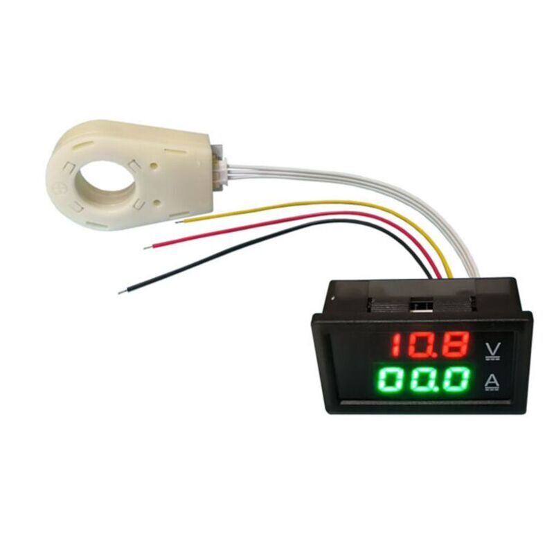 Hall-strommessgerät, Dc-voltmeter 0-300v 200a, Batterie-monitor, Led-anzeige Für Spannung Und Strom, 12v 24v 48v, Für Autos