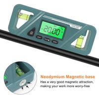 Digitaler Magnetischer Neigungsmesser Mit Absoluter Und Relativer Messung, Neigungsumrechnung, Hintergrundbeleuchtetes Lcd-display.