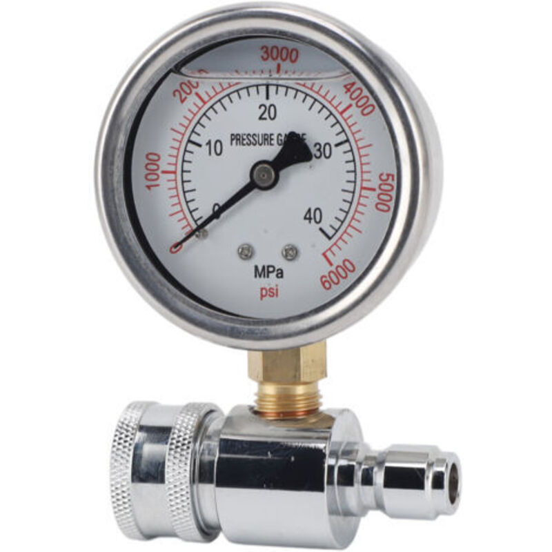 Rosvola Hochdruckreiniger-manometer 6000 Psi, Hoch 3/8 Zoll, Schnellkupplungsteile, Zubehör.
