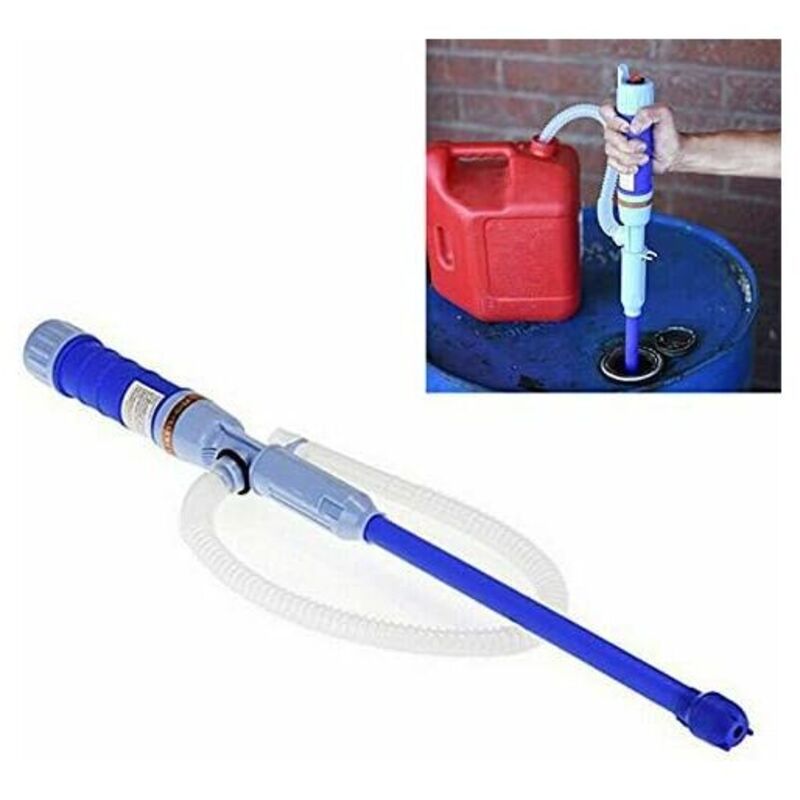 Tragbare Batteriebetriebene Wasserpumpe, Dieselpumpe, Elektrische Transferpumpe, Siphonpumpe Für Kraftstoff, Ölpumpe, Benzinpumpe, Blaue Wasseransaugpumpe