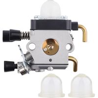 Vergaser Und 2 Primerpumpen Für Stihl Freischneider Fs38 Fs45 Fs45c Fs45l Fs46 Fs55 Fs55c Fs55t Fs55r Fs55rc Km55 Hl45 Km55r Fc55 H550