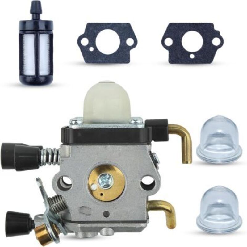 Vergaser Fs75 Für Stihl Fs76 Fs80 Fs80r Fs85 Fs85r Fs85t Fs85rx Rasentrimmer Mit Dichtung Und Zündkerze, Ersatz Für Zama C1q-s28e C1q-s28d