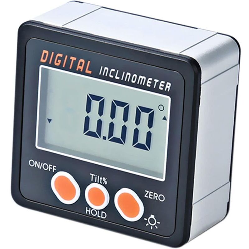 Digitaler Neigungsmesser Von 0 Bis 360 °, Elektronischer Winkelmesser Mit Magnetischem Sockel, Messwerkzeug Für Automobile, Tischlerei, Bauwesen, Bohrmaschine Usw.