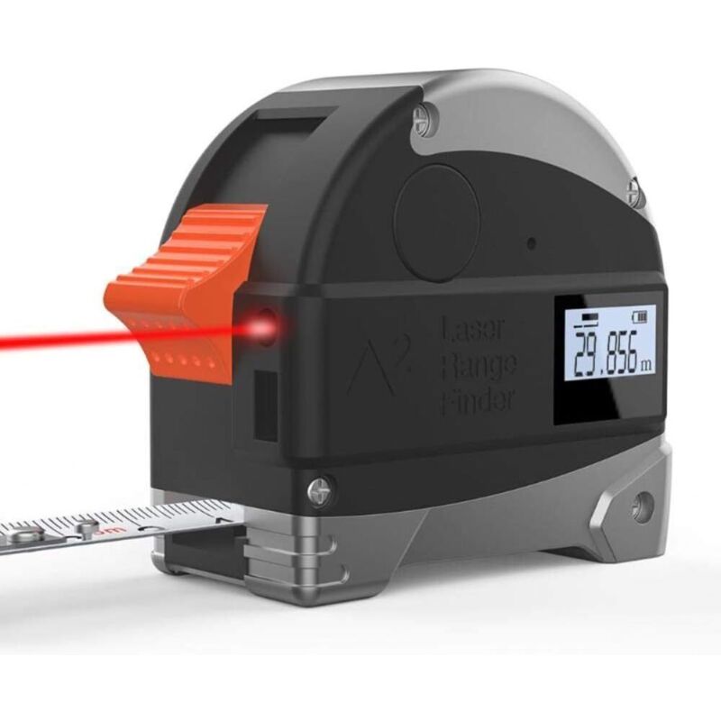 2-in-1 Digitaler Laser-entfernungsmesser, 30 M Bandmaß, Distanzmessgerät, Infrarot-entfernungsmesser, Bauwerkzeuge, Messung.