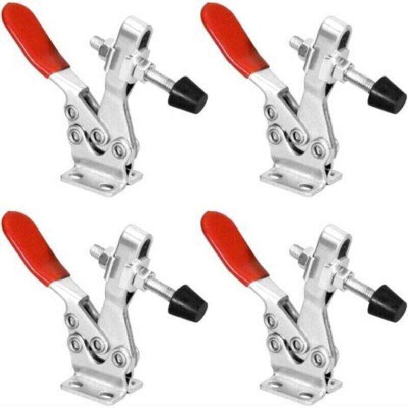 20326 Schnelle Horizontale Kippzange 225d - Haltekraft Von 500 Lb Mit Gummipresskopf, 4er-pack