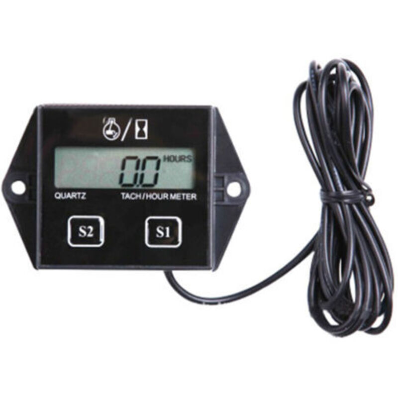 Digitaler Stundenzähler Mit Tachometer, Wartungserinnerung, Austauschbare Batterie, Automatische Abschaltung, Geeignet Für Ztr-rasenmäher, Traktoren, Marine-anwendungen, Atvs, Schneemobile Und Andere