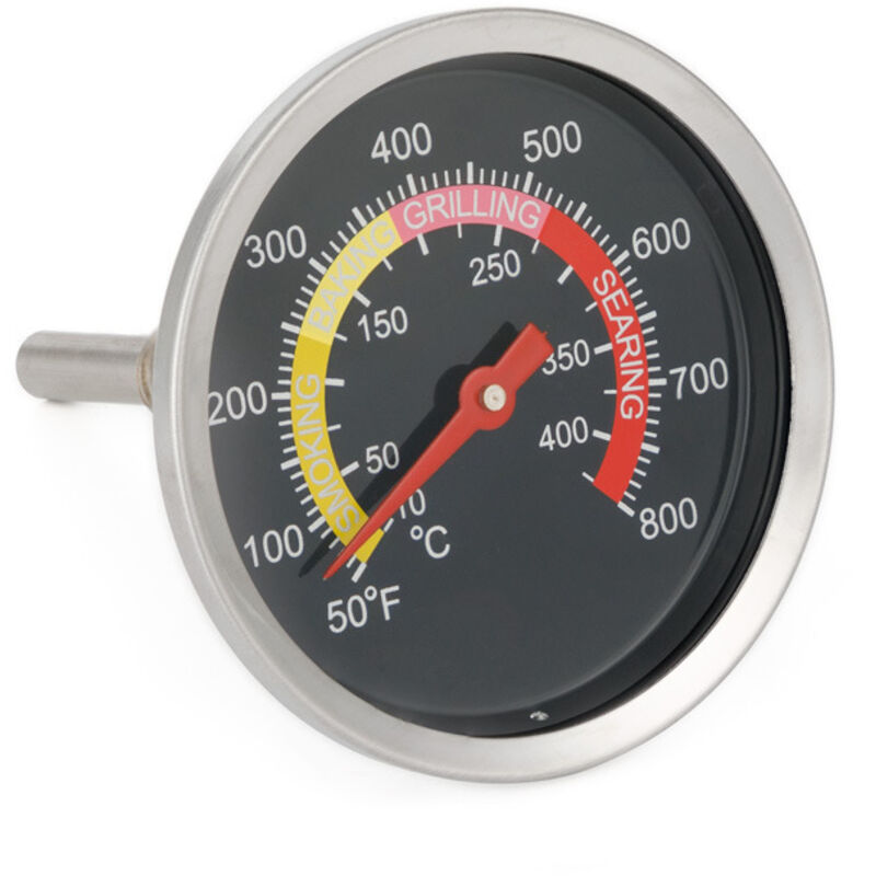 Thermometer Für Holzkohlegrill, Räucherofen, Fahrenheit-anzeige, Edelstahl-thermometer