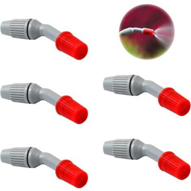 5er Set Kunststoff-spritzdüsen, Gartenbewässerungssprühzubehör, Ersatzteile Für Sprühgeräte, Zum Gießen Und Reinigen